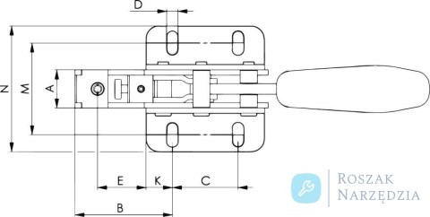 Docisk uniwersalny 6860, wielkość 2 AMF