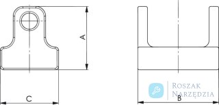 Element dociskowy 7600DG-30 z powierzchnią gładką AMF