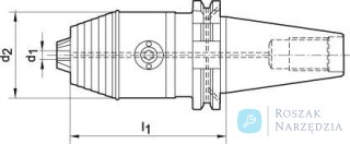 Uchwyt wiertarski precyzyjny CNC DIN69871 ADB R/L 2,5-16 SK50 WTE