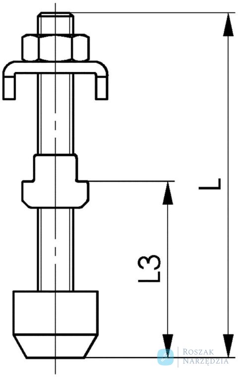 Sruba dociskowa,wlk.6 AMF