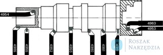 Szczęka mocująca gładka ze stopniem do imadła maszynowego 160mm, stopień 5x8mm KESEL