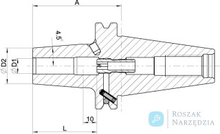 Uchwyt termokurczliwy DIN69871, ADB SK40 SafeLock 16x65mm HAIMER