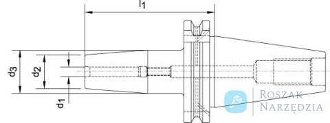 Uchwyt termokurczliwy DIN69871, chwyt SK40 12,0x80mm HAIMER