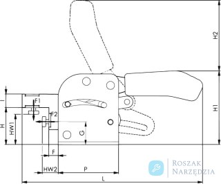 Docisk uniwersalny 6860, wielkość 3 AMF