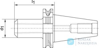 Oprawka do tulej.zaciskowy  DIN69871ADB SK40 2-8mm HAIMER