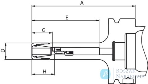 Oprawka do tulejek zaciskowych CENTRO P3 DIN69893A CP16M HSK-A63-100 FAHRION