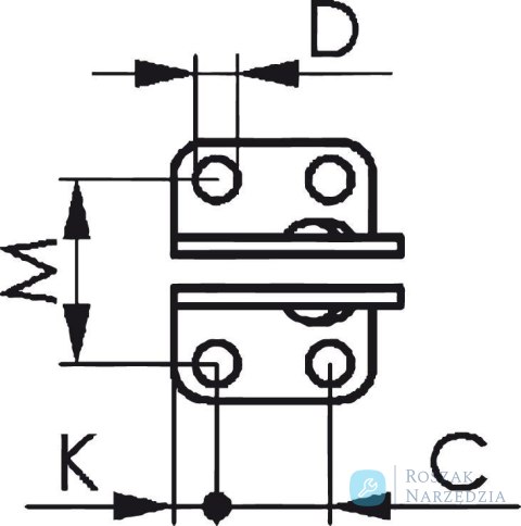 Docisk szybkomocujacy, pionowy,6800NI wlk.2,nierdz. AMF