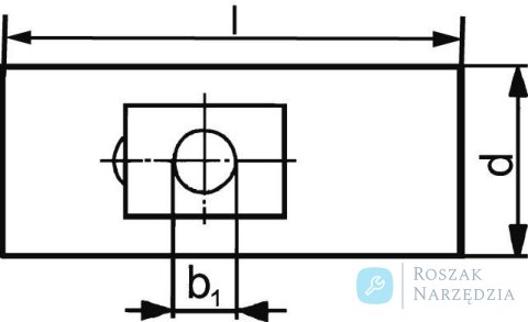 Łapa dociskowa komplet ze śrubami 17x14mm AMF