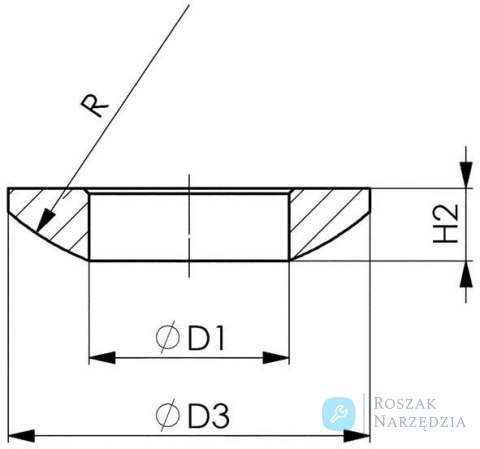 Podkładka kulista DIN6319C M24 AMF