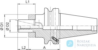 Trzpien frezar.uniwers. do nasadzania glowicy, JISB6339ADB BT40-22 HAIMER