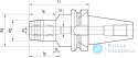 Uchwyt zaciskowy hydrauliczny JIS6339ADB 25x110mm BT50 WTE