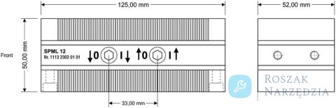 Magnetyczny blok mocujący z magnesami stałymi 125x50x52mm FLAIG