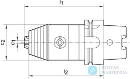 Precyzyjny uchwyt wiertarski DIN 69893A 0,3-8mm, HSK-A 63 WTE