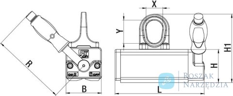 Uchwyt magnetyczny do podnoszenia FX-1000 FLAIG