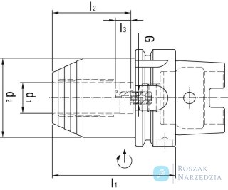 Uchwyt zaciskowy hydrauliczny DIN69893 20x80mm HSK-A63 WTE