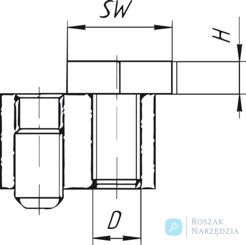 Docisk mimośrodowy z nakrętką teową 14 mm MITEE-BITE Docisk mimośrodowy z nakrętką teową 14 mm MITEE-BITE
