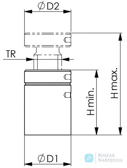 Podpórka śrubowa, wlk. 52 42-52mm AMF