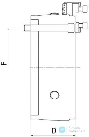 Trójszczękowy uchwyt tokarski klinowy DURO T, wlk.250mm KK 8 RÖHM