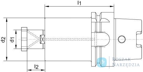 Uchwyt do glow.frezar. DIN69893A KKB HSK-A100 16x100mm HAIMER