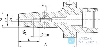 Uchwyt termokurczliwy CAPTO C6 10,0x100mm HAIMER