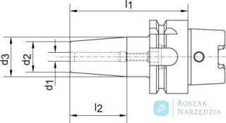 Uchwyt termokurczliwy DIN69863A, 10,0x85mm HAIMER