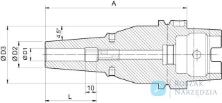 Uchwyt termokurczliwy DIN69863A, A63 16,0/27,0x160mm HAIMER