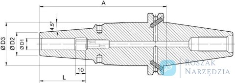 Uchwyt termokurczliwy DIN69871, 12,0/26,5x65mm HAIMER