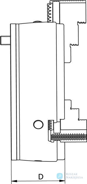 Trójszczękowy uchwyt tokarski klinowy DURO T, wlk.315mm RÖHM