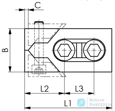 Docisk boczny (para szczęk) 18mm AMF