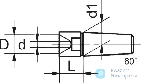 Kieł drążony E923/7 do kła tokarskiego 12mm CONZELLA