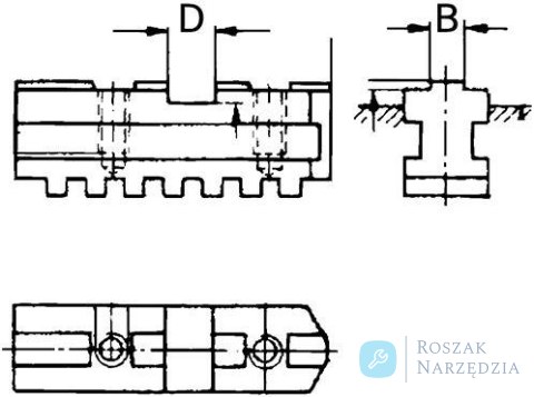 Zestaw szczęk wiertarski do 4- szczękowy uchwyt tokarski DIN 6350GB 400mm RÖHM