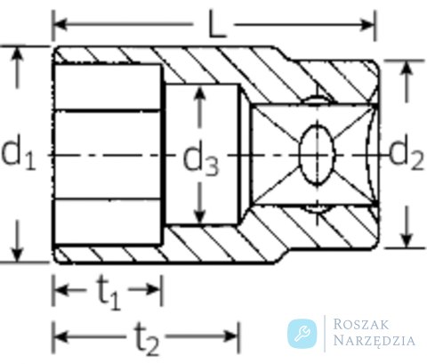 Nasadka 3/8" 10mm, 6-kątna, krótka STAHLWILLE