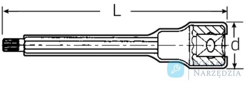 Nasadka 3/8" XZN M10, L-136mm, izolowana 1000V VDE STAHLWILLE