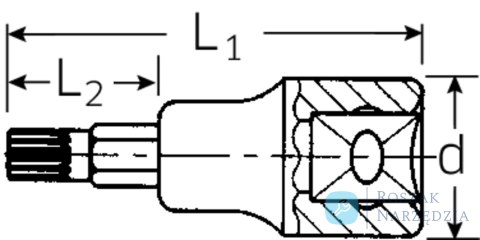 Nasadka 1/2" XZN M8 STAHLWILLE