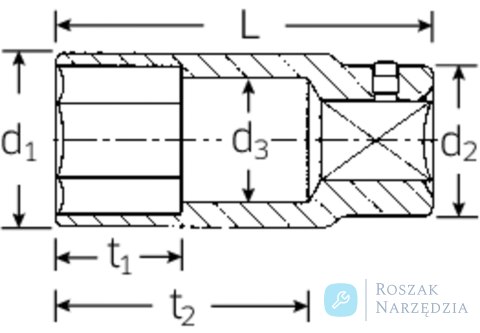 Nasadka 3/4" 30mm, 6-kątna, długa STAHLWILLE