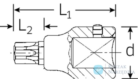 Nasadka wkrętakowa 3/4" T80 TORX STAHLWILLE