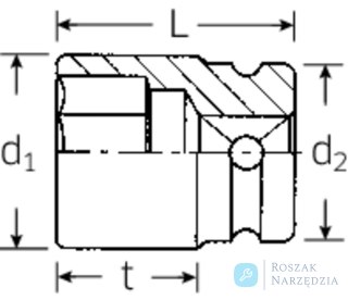 Nasadka 1/2" IMPACT 13mm, 6-kątna, długa STAHLWILLE