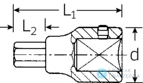 Nasadka INHEX 1" 19mm STAHLWILLE