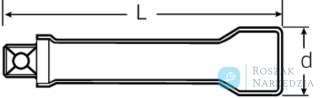 Przedłużka 3/8", L=94mm, izolowany 1000V VDE STAHLWILLE