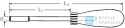 Rękojeść grzechotkowa długa do końcówek typu BIT 1/4", wewnętrzne  6-kąt STAHLWILLE