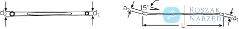 Klucz oczkowy 13x14mm, długi, odgięty 15o STAHLWILLE