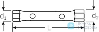 Klucz rurowy nasadowy 10x11mm dwustronny STAHLWILLE