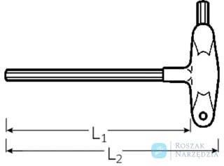 Wkrętak trzpieniowy 2K 6mm z uchwytem poprz. i 2 końc. sześc. STAHLWILLE