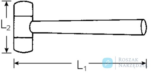 Młotek gumowy fi 90mm STAHLWILLE