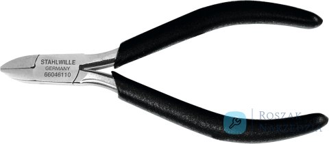 Szczypce boczne dla elektroników 112mm, MINI (wysmukłe); poler./powl. STAHLWILLE Szczypce boczne dla elektroników 112mm, MINI (wysmukłe); poler./powl. STAHLWILLE