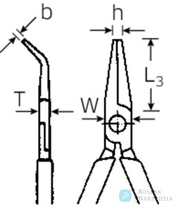 Szczypce regulowane płaskie szerokie odg.45st; L=140mm; chromowane/powl. STAHLWILLE