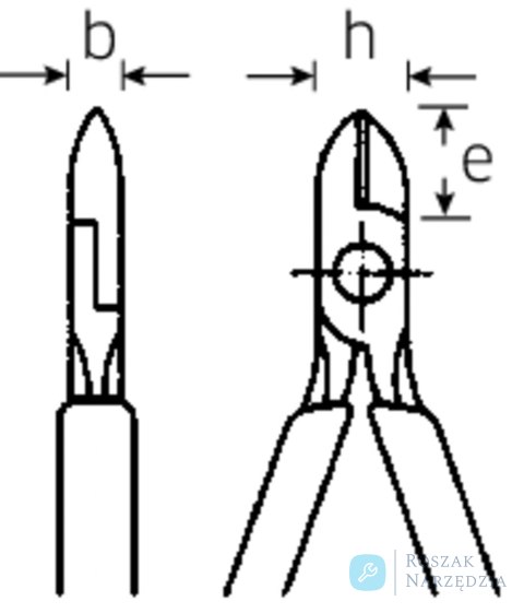 Szczypce tnące boczne L=110mm; ze sprężyną rozw.;poler./powl. STAHLWILLE