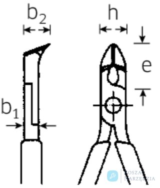 Szczypce ukośne dla elektroników (ostrza bez skosu) L=112mm; poler./powl. STAHLWILLE