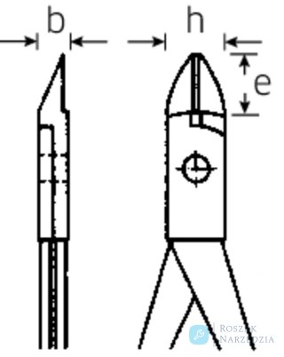 Szczypce ukośne dla mech. (odg.28st.)185mm; precyzyjny ; chrom./powl. STAHLWILLE