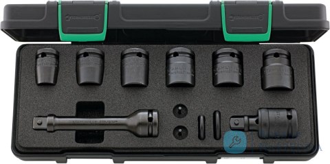 Zestaw narzędzi 1/2" udarowych, nasadki krótkie 13-24mm, 8-częściowy, w walizce ABS STAHLWILLE